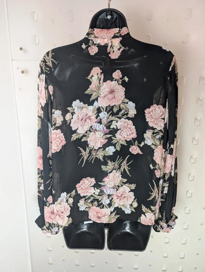 Vintage Queen Sheer Pussy Bow Blouse Small – Whimsy Gothic Lolita