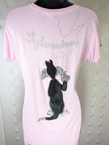 Iceberg Sylvester Appliqué Longline T-Shirt Made in Italy Size S