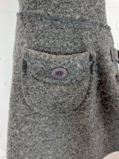 Joe Browns Grey Wool Blend Mini Pinafore Dress UK10 Made in Italy