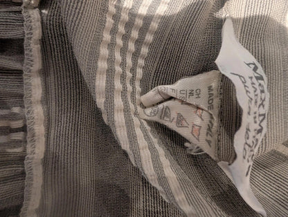 MaxMara Pure Silk Striped Blouse – Made in Italy – Size 12 (IT 44)