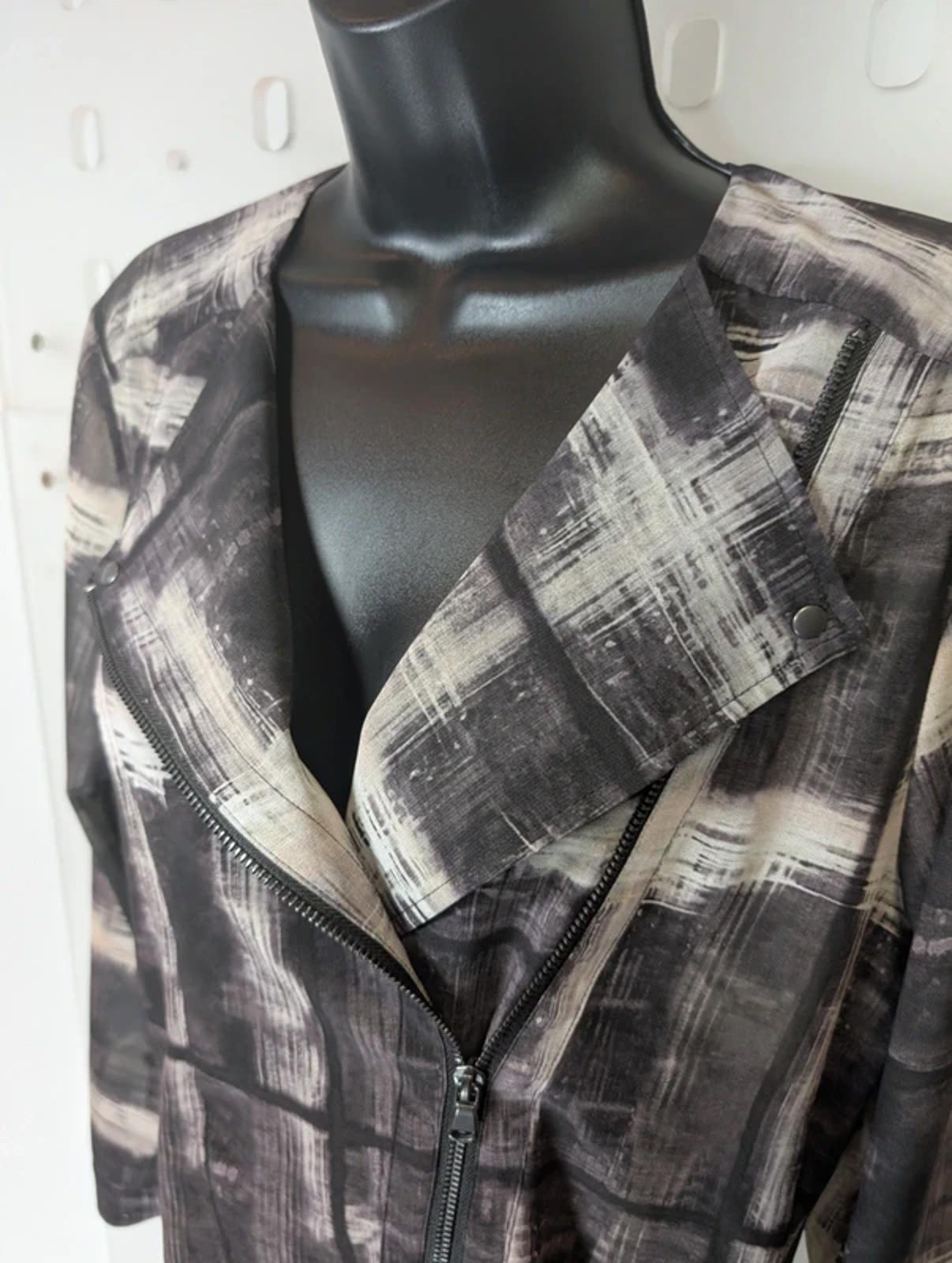 Mint Velvet Zip Front Biker Style Shirt UK10