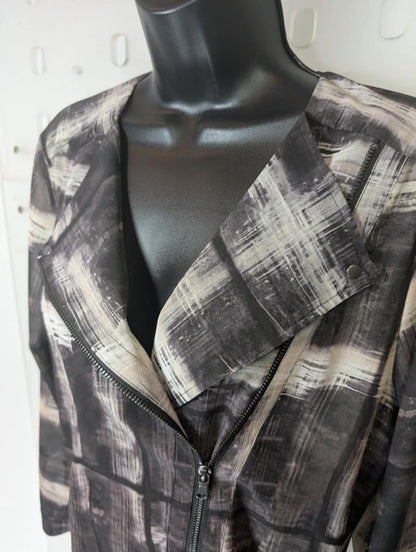 Mint Velvet Zip Front Biker Style Shirt UK10