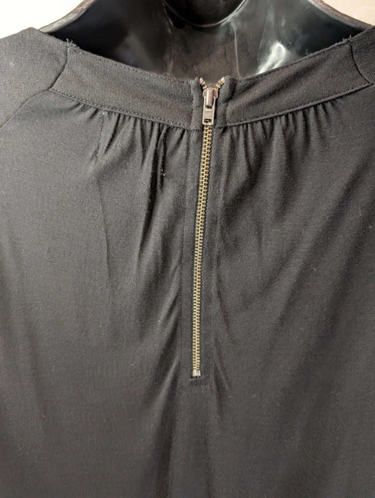 Reiss 1971 Black Sequin Long Sleeve Top Size S