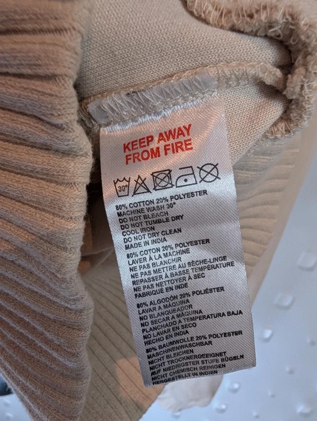 Urban Outfitters Ribbed Velour Zip Hoodie XS