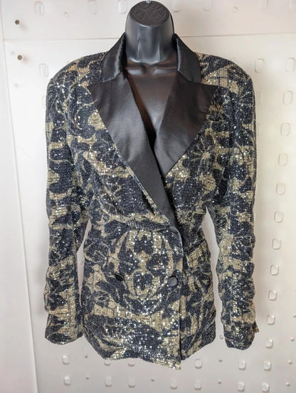 Rotate Birger Christensen “Augustina” Sequin Lace Blazer – UK12