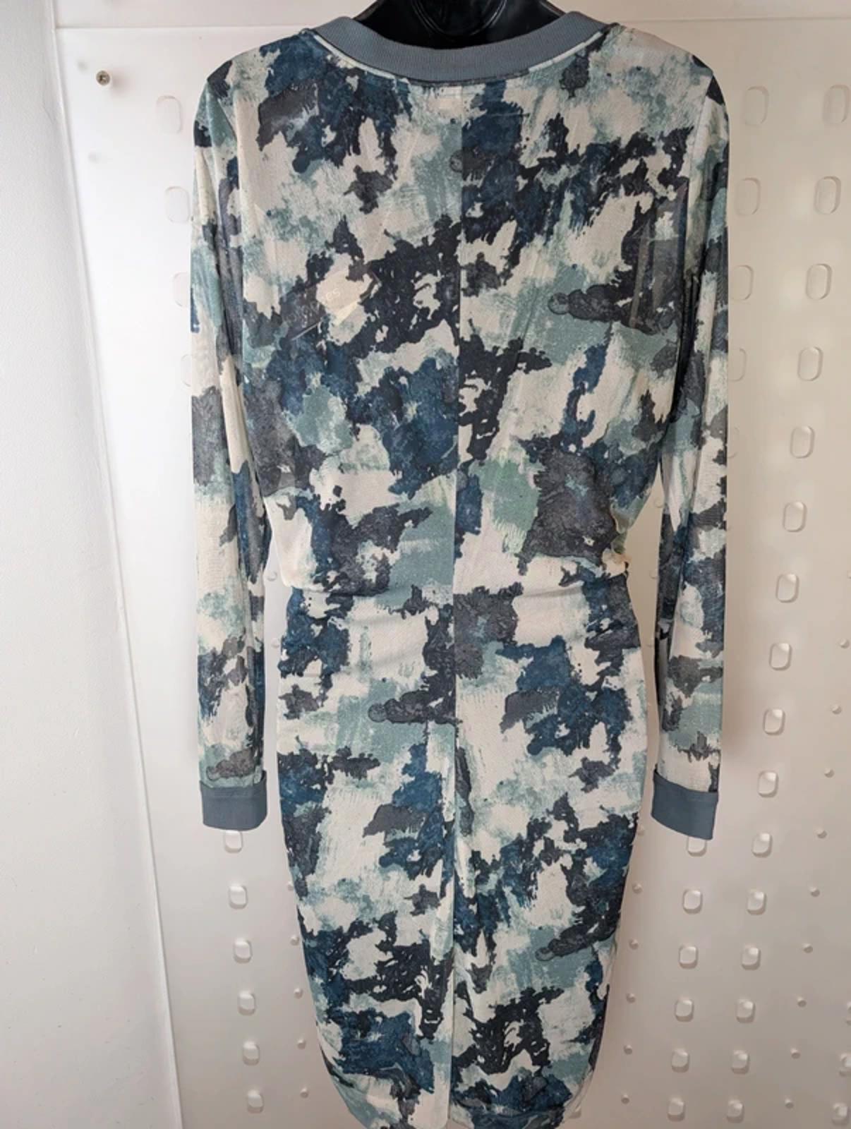 Sandwich Sheer Ruched Dress with Slip Size L RRP £89