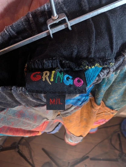 Gringo Patchwork Midi Skirt Fair Trade Cotton Nepal M/L