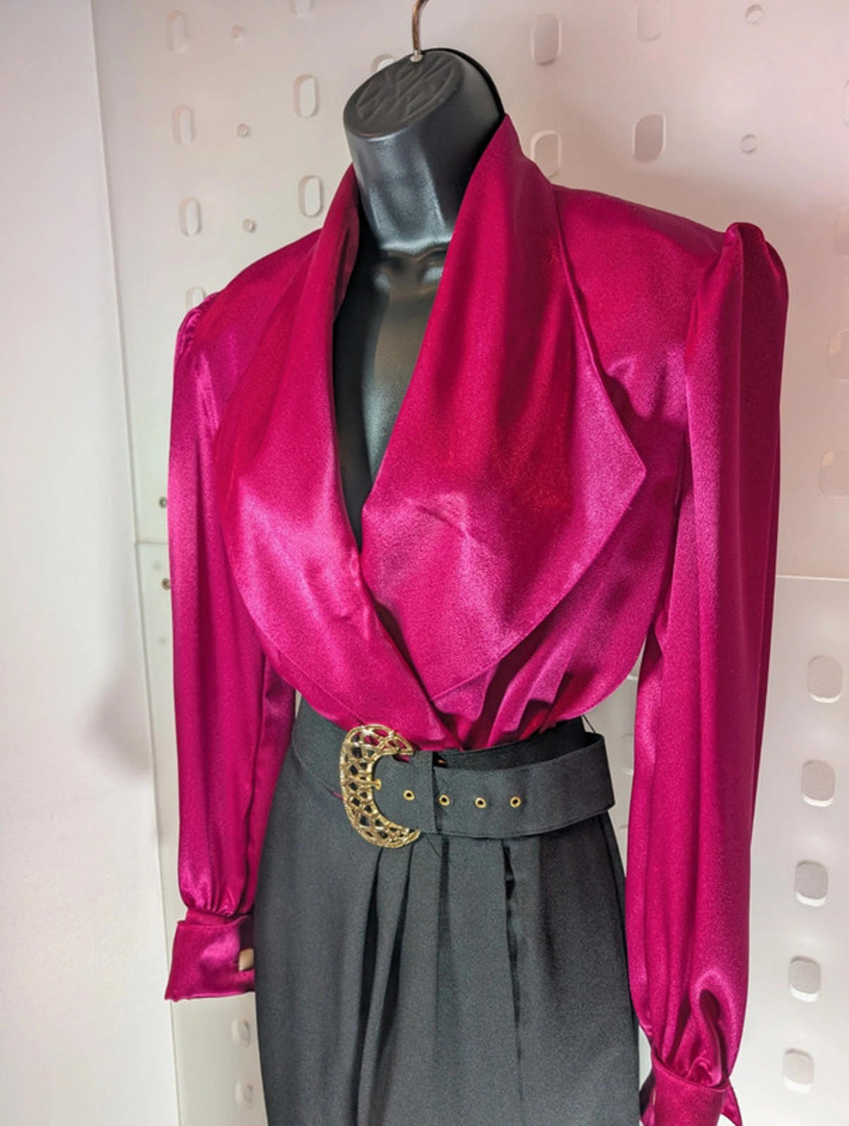 Vintage Berkertex power dress with original belt UK8