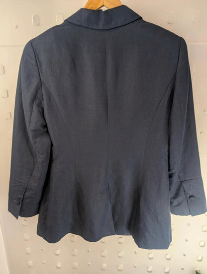 Vintage C’est Commeça tailored blazer in navy – UK 12