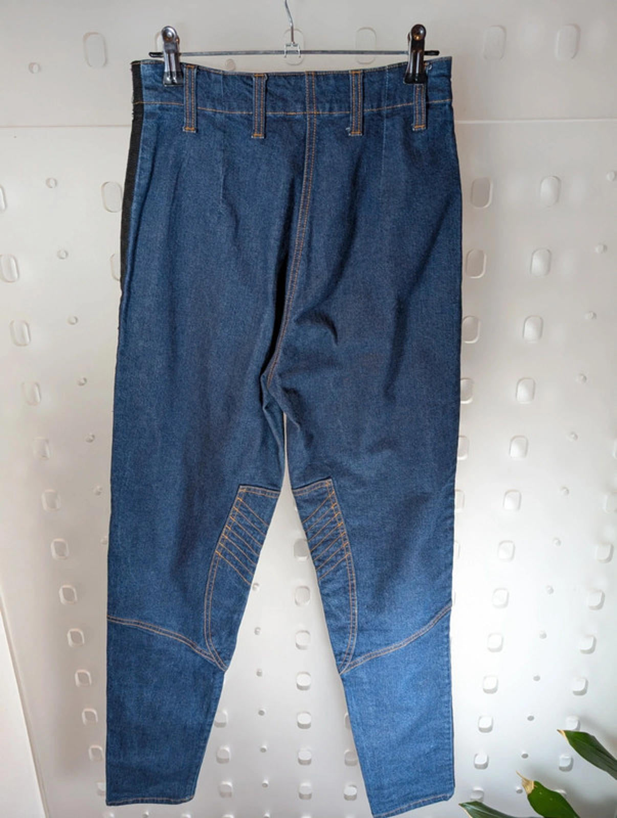 Kenzo Jeans – Vintage Side Stripe Biker Style UK 8