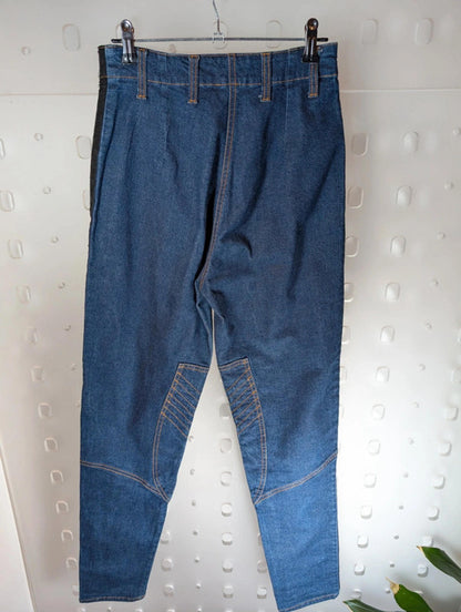 Kenzo Jeans – Vintage Side Stripe Biker Style UK 8