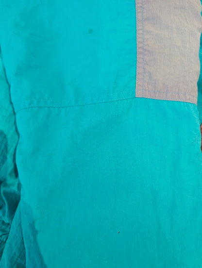 Vintage C&A Rodeo Colour Block Shell Jacket Small 80s 90s
