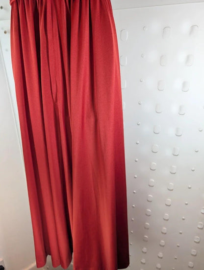 Josh Charles Vintage 70s Maxi Dress Made In England Cummerbund Waist