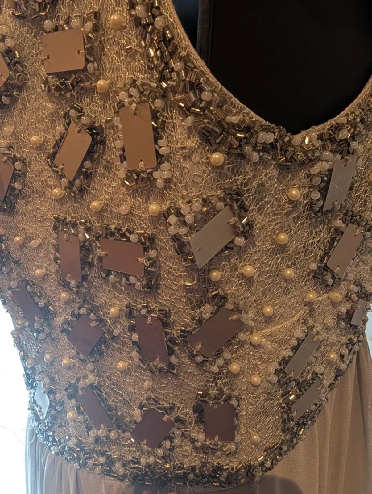 No. 1 Jenny Packham High-Low Midi Dress UK8 - Embellished Bodice Occasion
