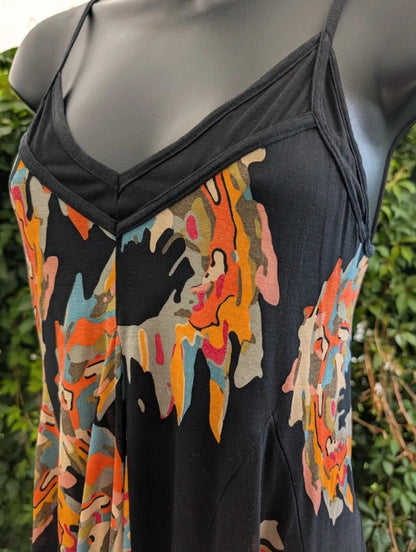 French Connection Y2K Printed Hanky Hem Mini Dress Top XS