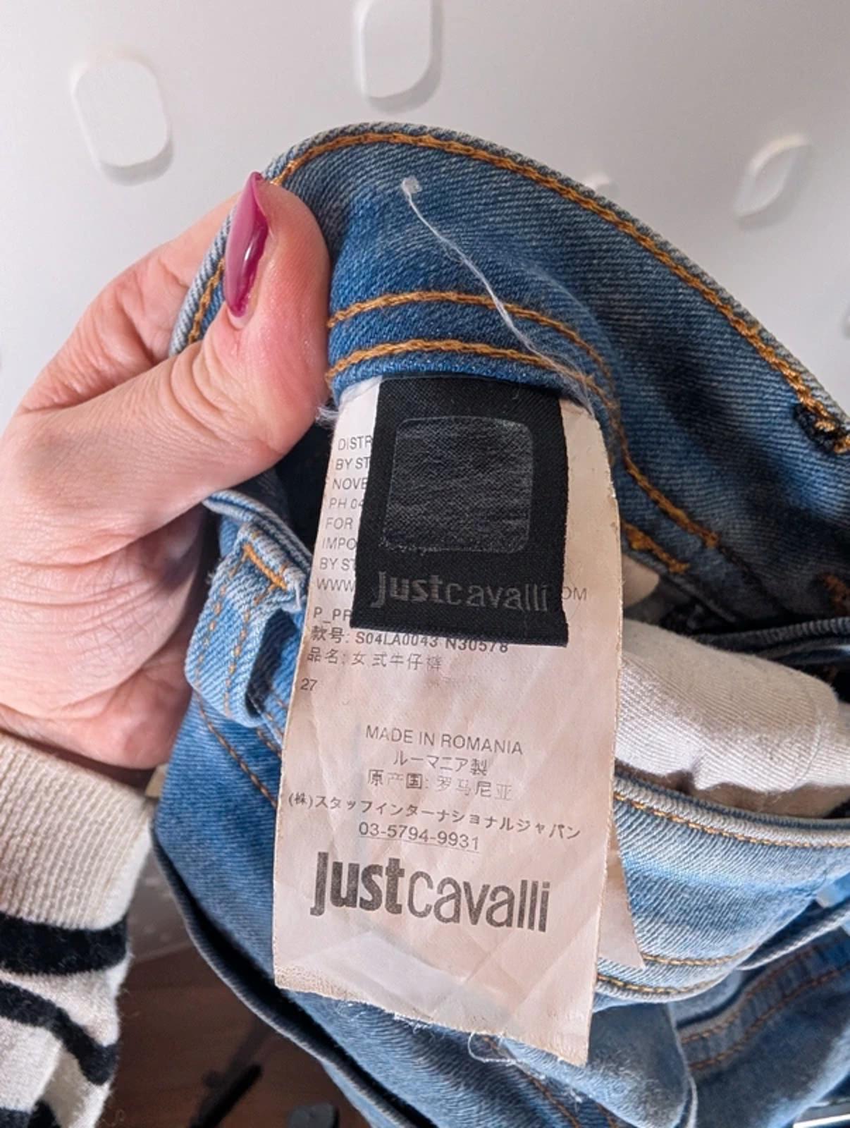 Just Cavalli Y2K Embroidered Skinny Jeans Low Rise Size 27