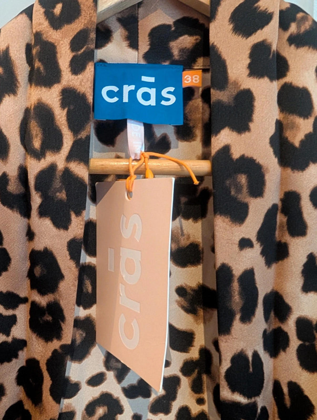 Cras Copenhagen ‘Larocras’ Leopard Print Wrap Dress