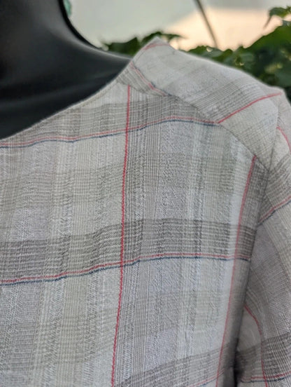 Toast Grey Check Shirt Dress UK8