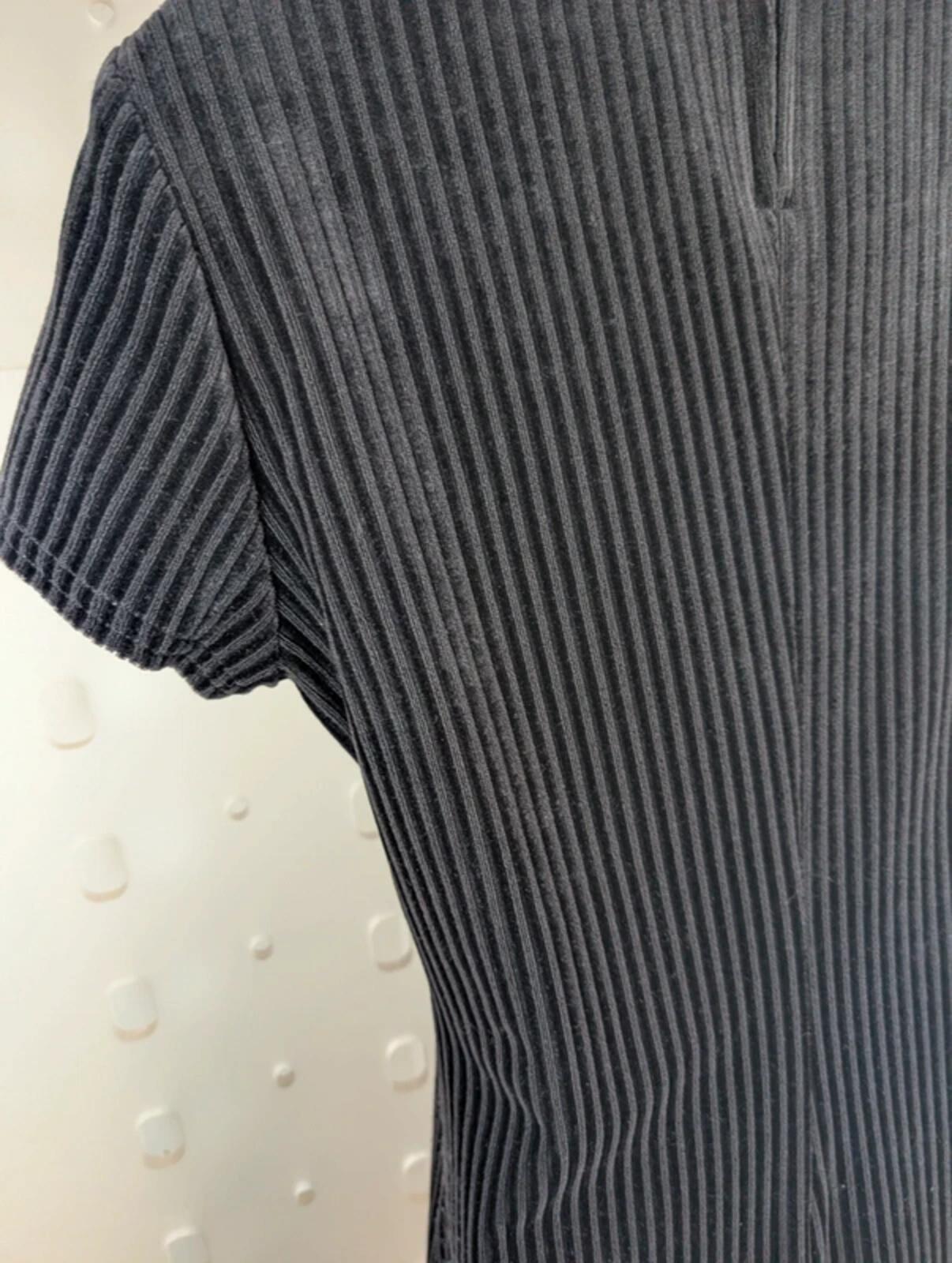 All That Jazz Corduroy Skater Dress – Black – Size M