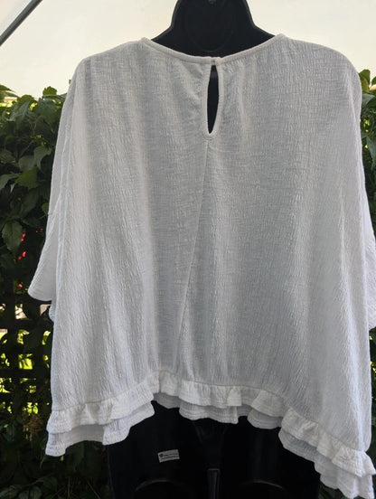 Paisie London Oversized Cotton Top White UK8