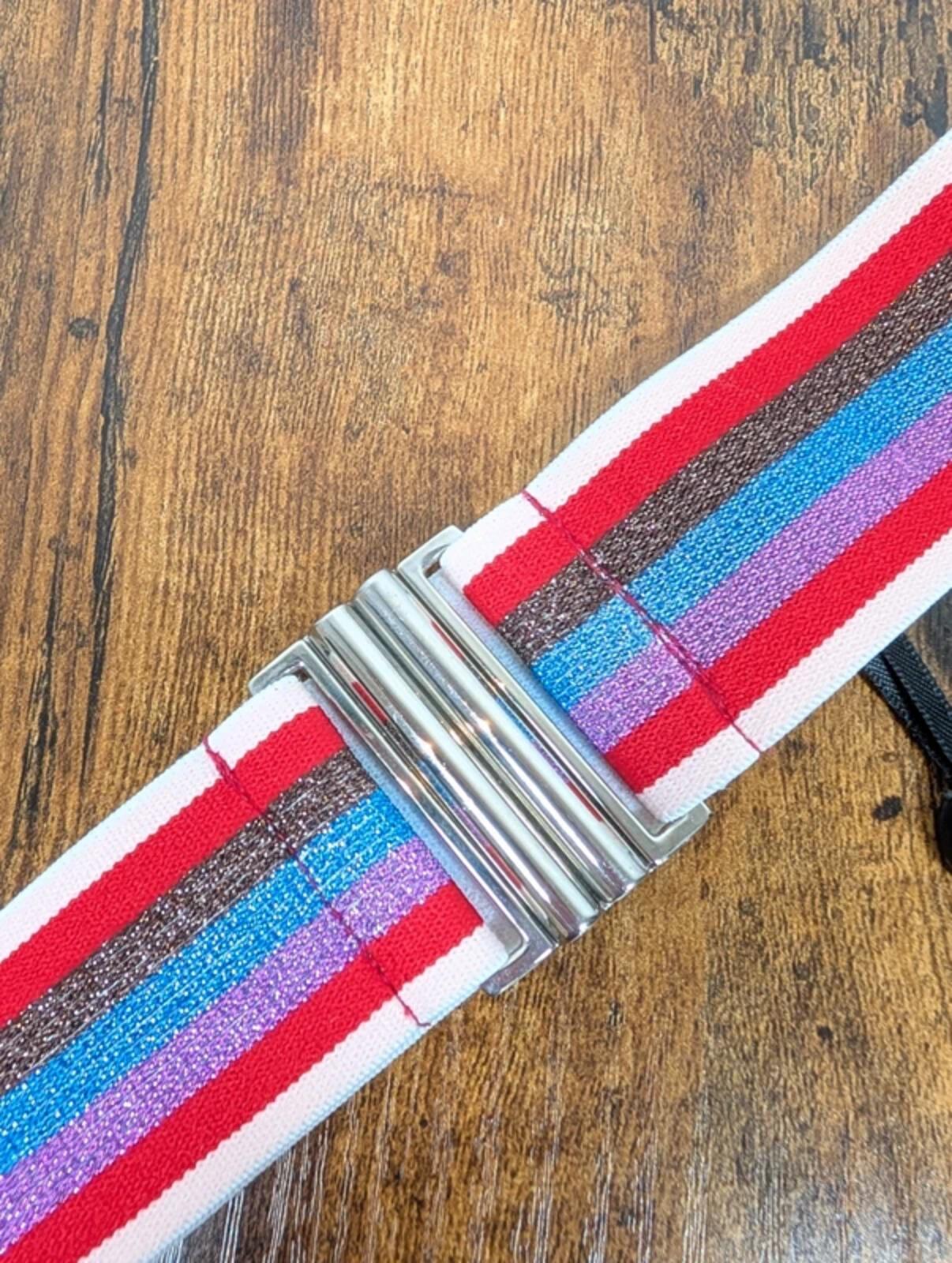 Nooki London Swizzle Metallic Stripe Belt NWT Small/Medium