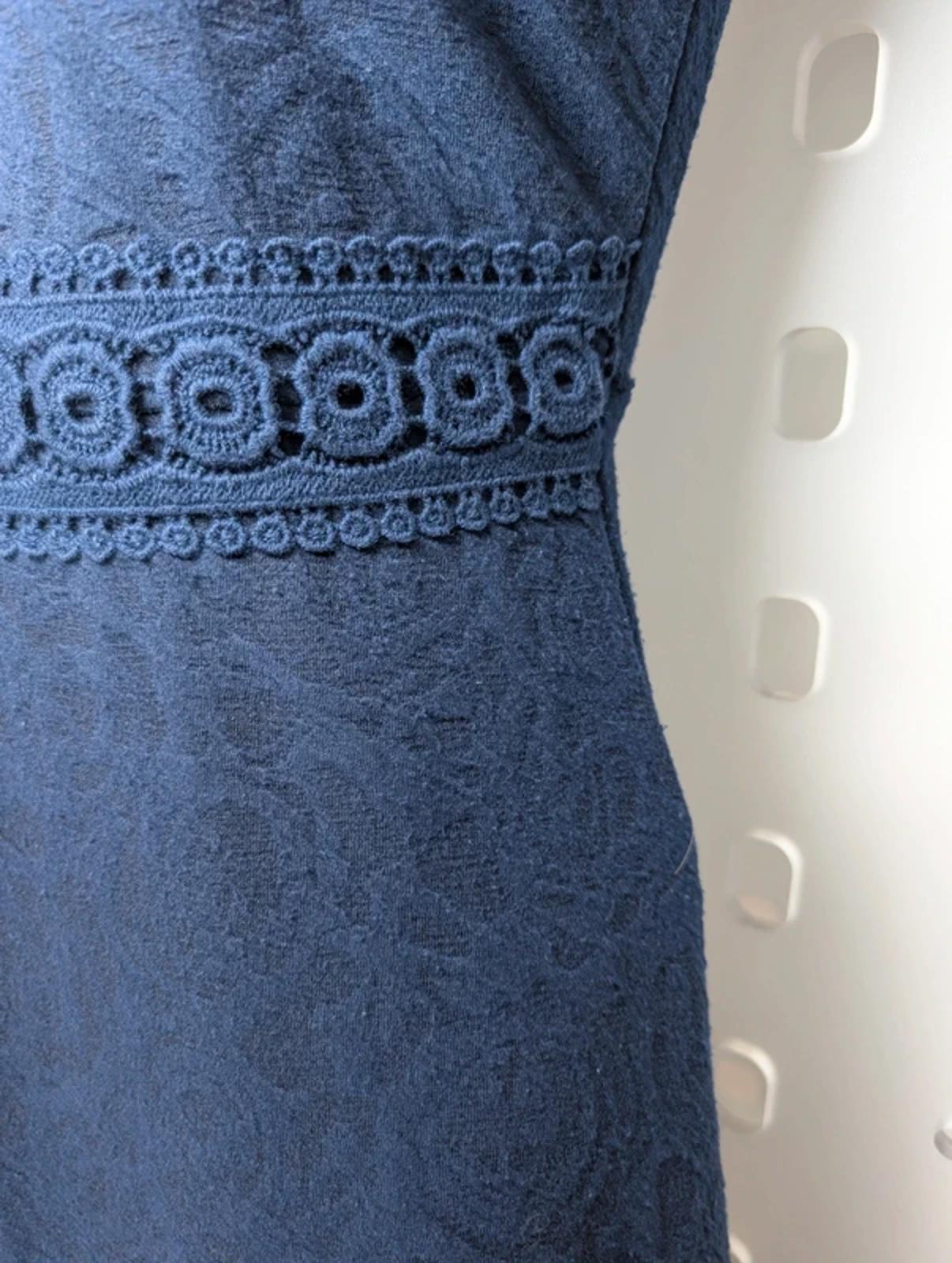 RJR John Rocha UK10 Navy Lace Detail Day DressElegant navy day dress John Rocha