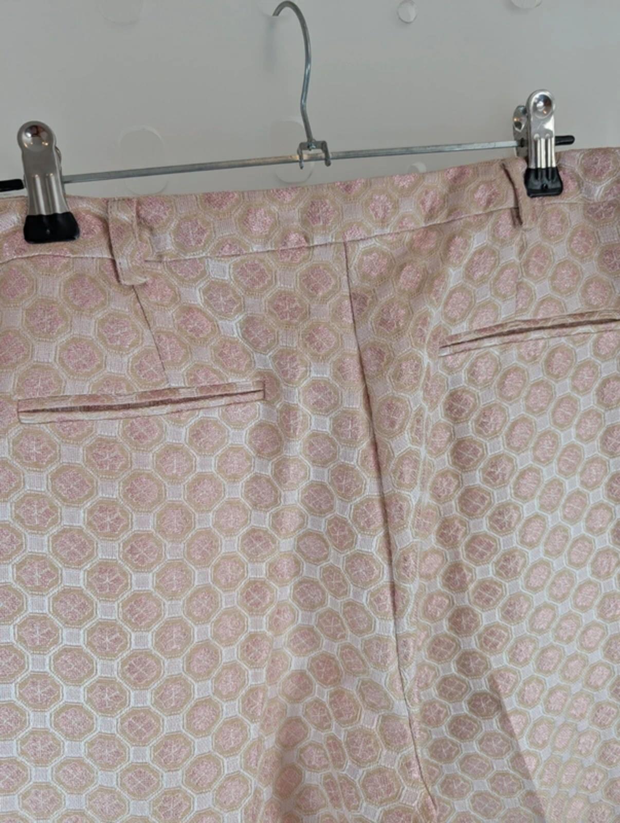 Topshop blush pink Y2K capri trousers UK14