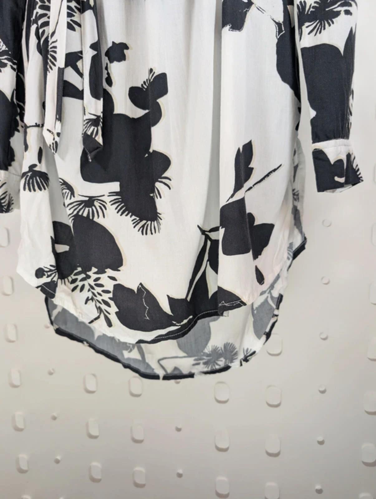 Sandwich Printed Shirt Dress Removable Tie Belt Size 40