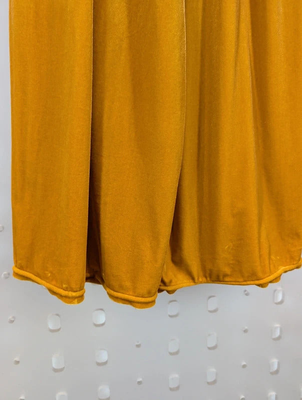 Onjenu Mustard Velvet High Waisted Culottes UK8 Made in France