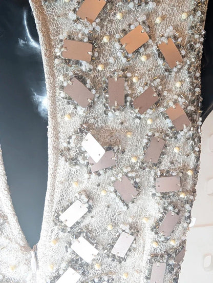 No. 1 Jenny Packham High-Low Midi Dress UK8 - Embellished Bodice Occasion