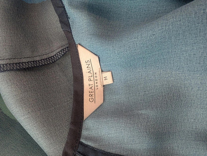 Great Plains Geometric Print Top – Navy Blue Orange – Size M