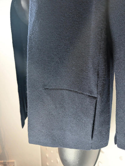 Jigsaw Wool Cardigan – Navy – Size XS