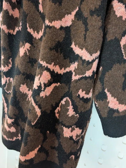 Nooki London Cindy Animal Print Dress Size L nwt RRP £135