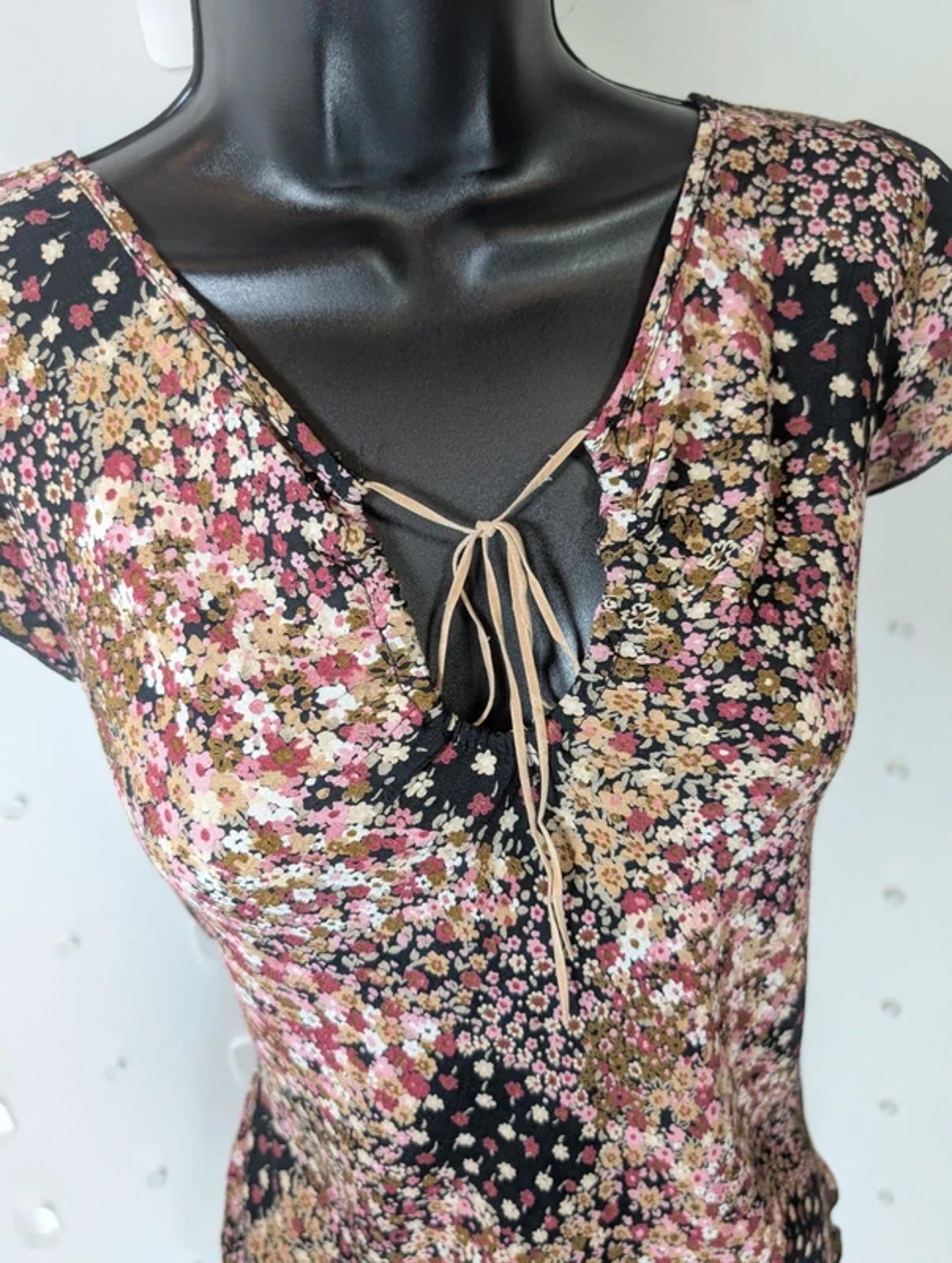 Opus Vintage Floral Viscose Top UK12