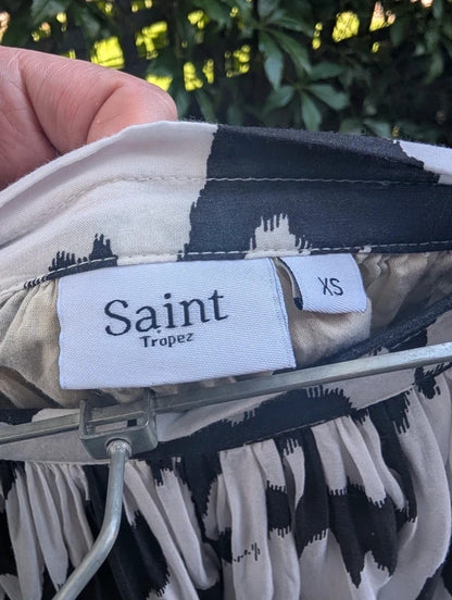 Saint Tropez Zebra Print Midi Skirt XS UK8/10