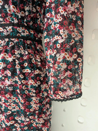 Suncoo Paris ‘Clotilde’ Midi Dress – Size T2 (UK 10)