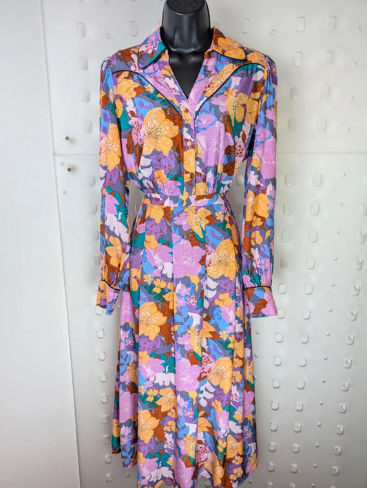 Suncoo Charly floral midi dress western style UK M T2 BNWT