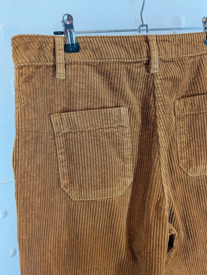 FatFace Jumbo Corduroy Wide Leg Cropped Trousers UK10