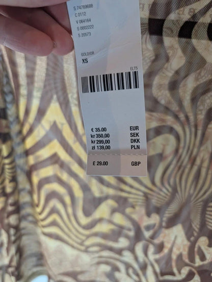 Urban Outfitters Mesh Cold Shoulder Top BNWT XS