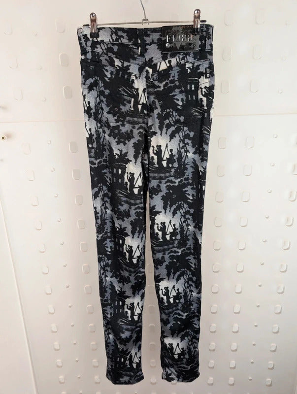 Vintage Gianfranco Ferré Jeans Printed Skinny Trousers 26 IT40 Made in Italy