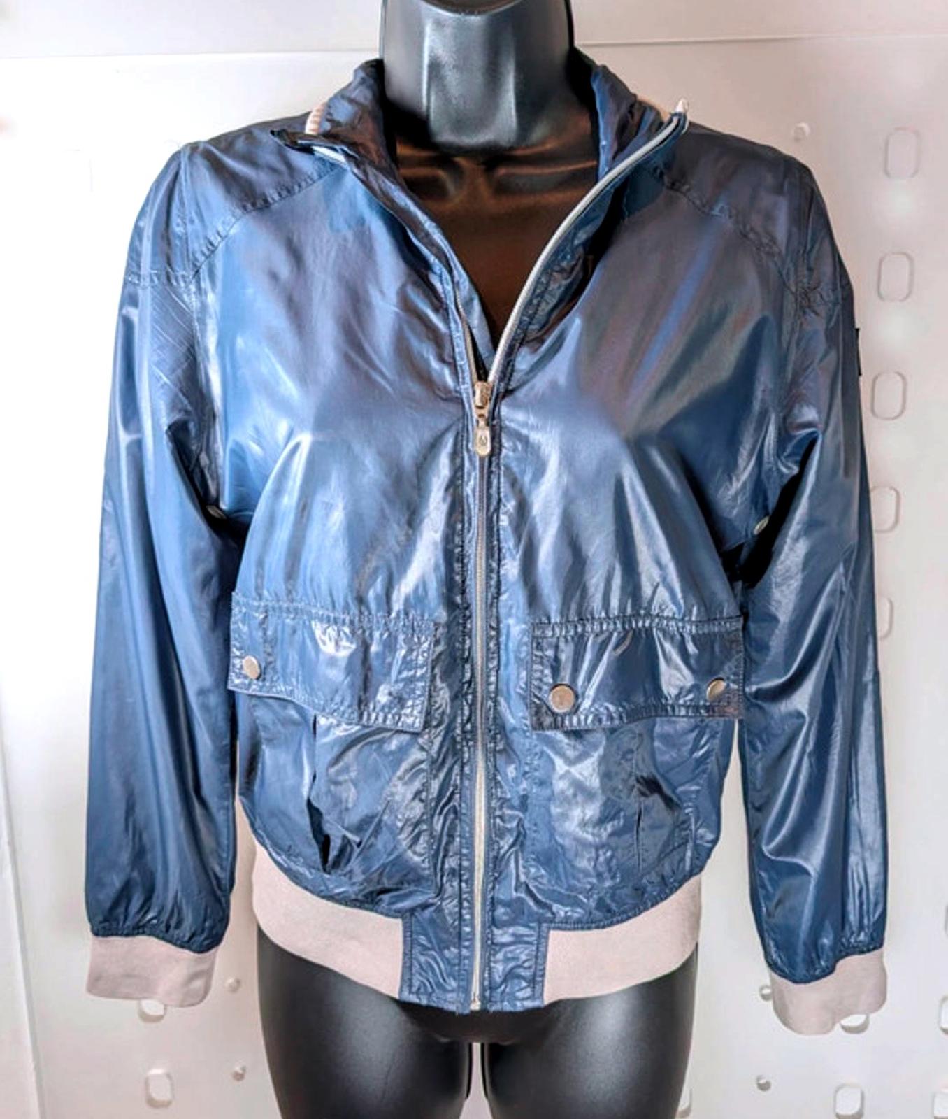 Belstaff Bomber Jacket Slate Blue Labelled 12 Fits 8/10 Lightweight