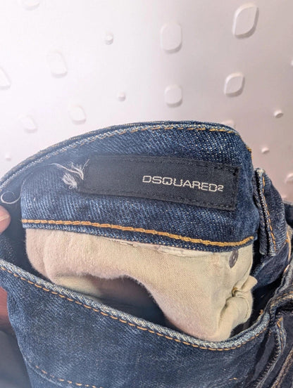 Dsquared2 Men’s Classic Indigo Jeans – 31" Waist – Vintage Denim
