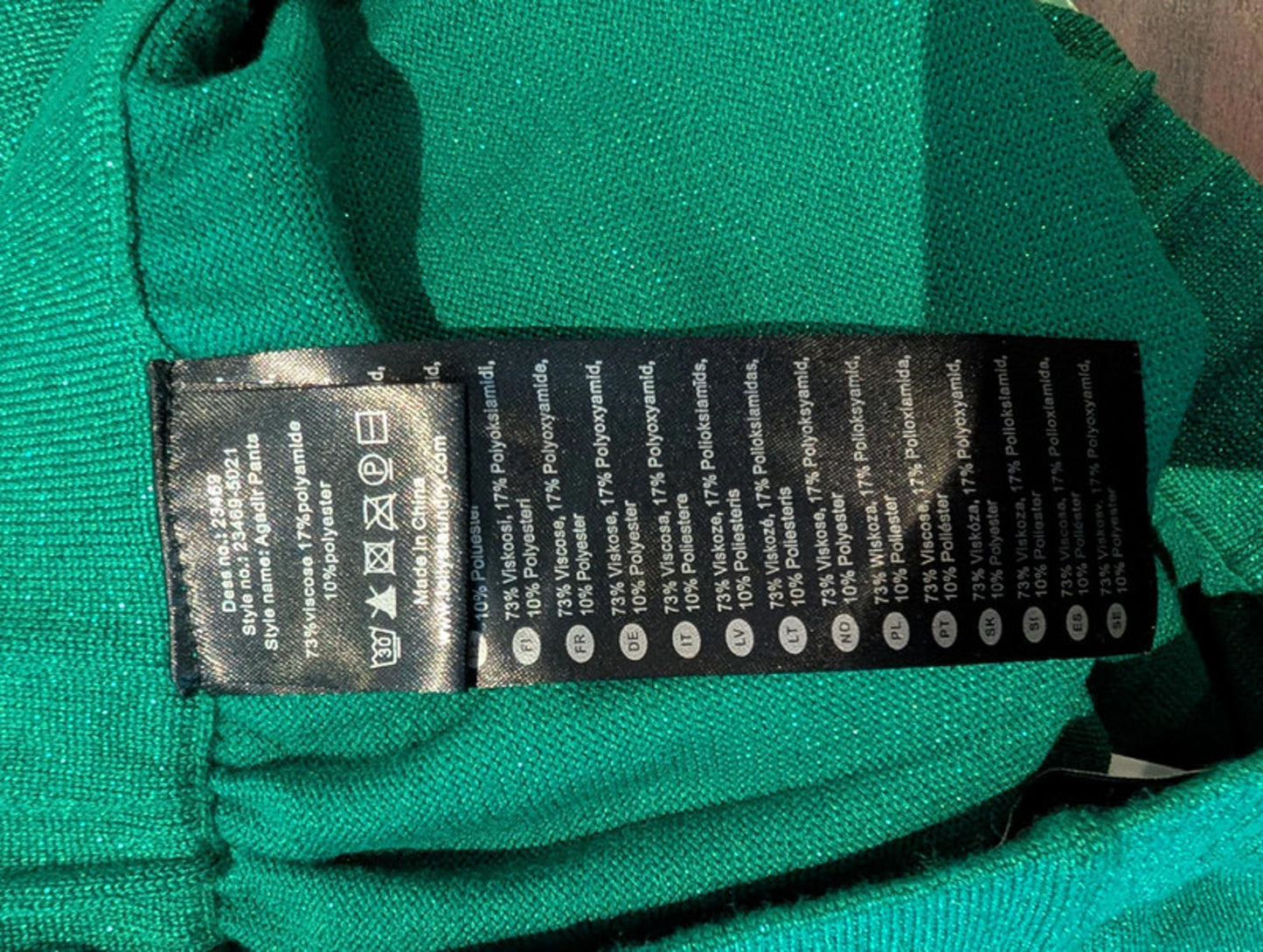 Lolly’s Laundry ‘Agadir’ Pants Green Size Medium  RRP £140)