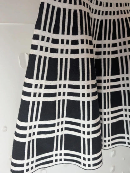 Yoyo S Check Flared Mini Skirt XS