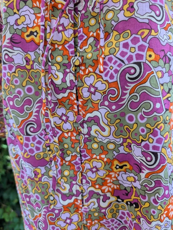Suncoo Laury Floral Print Blouse 100% Cotton Medium