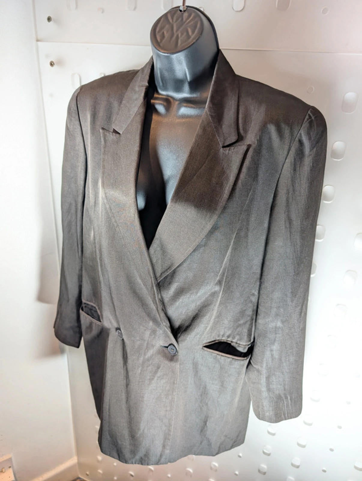 Vintage Umberto Ginocchietti Silk Linen Blazer – IT 42 (UK 10) | Made in Italy