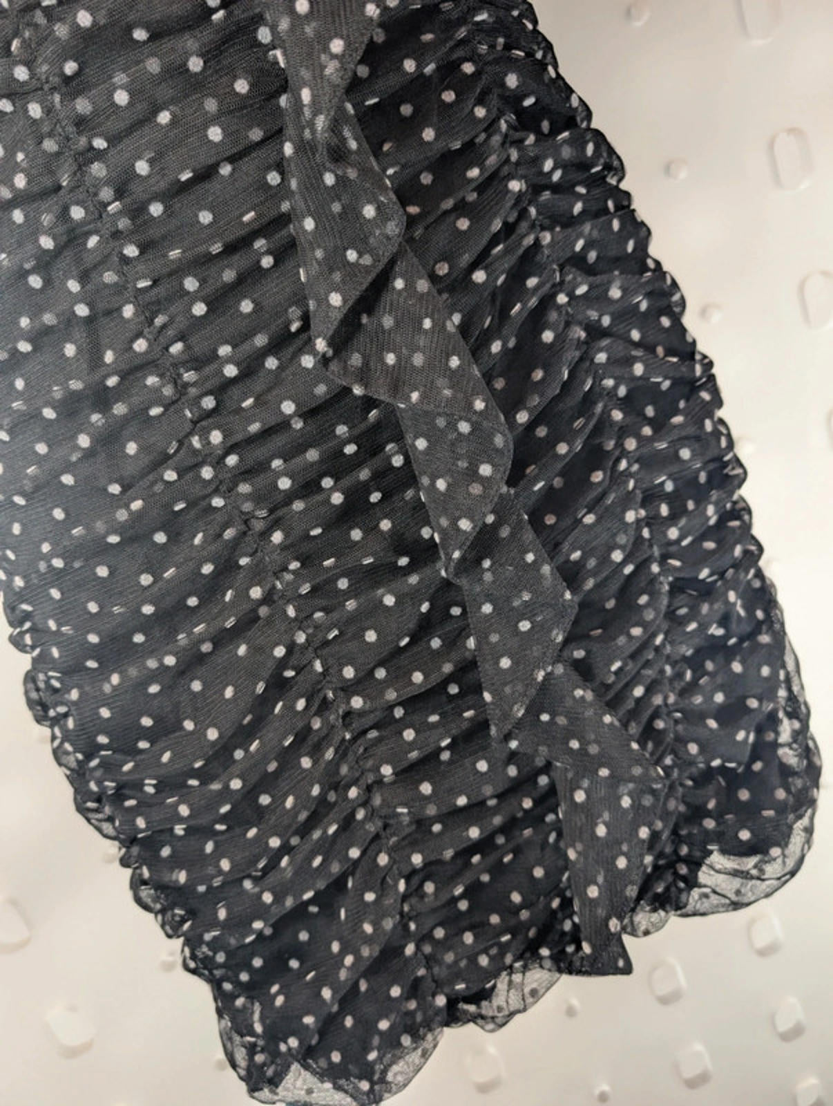 ZARA Black Polka Dot Bodycon Dress – Size Small (best for UK 6)