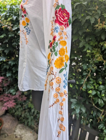 Cake Couture Embroidered Cotton Shirt White XL