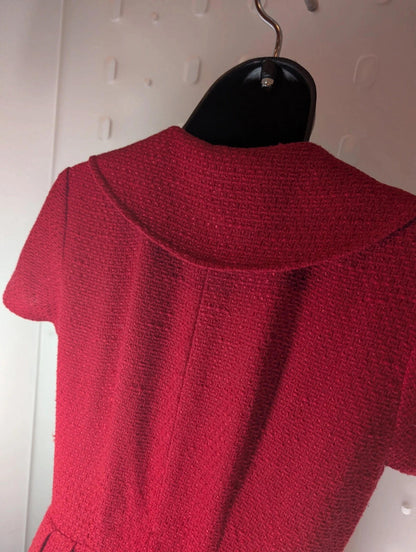 Vintage 1980s does 1950s Red Dress – Est. UK 8