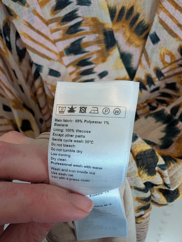 ba&sh Lady Printed Kaftan Style Dress Size 2 M